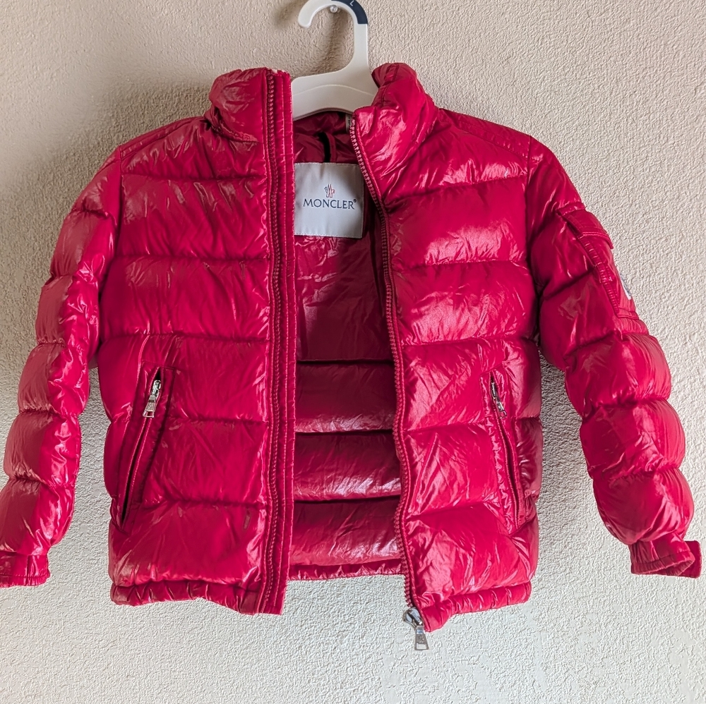 Moncler Kids Red Puffer Jacket
